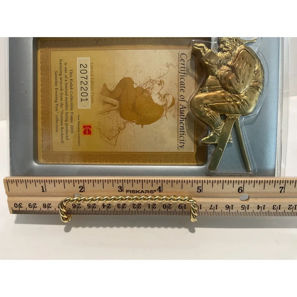 Kodak‎ Holiday Memories 2000 Norman Rockwell Santa Collectible Picture Frame New